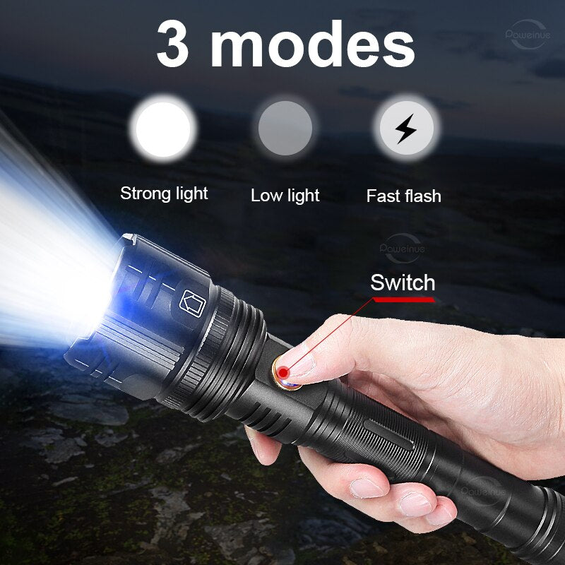 Powerbeam Pro X1 - 12000Mah LED Flashlight