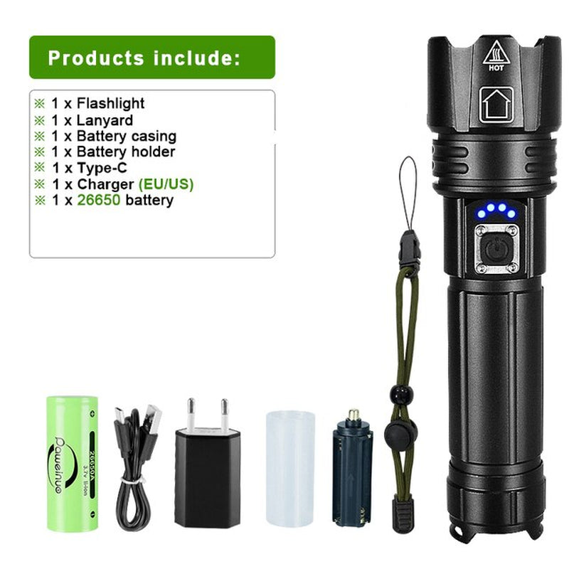 Powerbeam Pro X1 - 12000Mah LED Flashlight