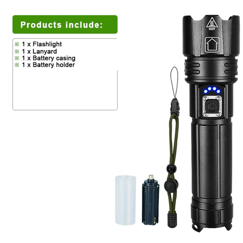 Powerbeam Pro X1 - 12000Mah LED Flashlight