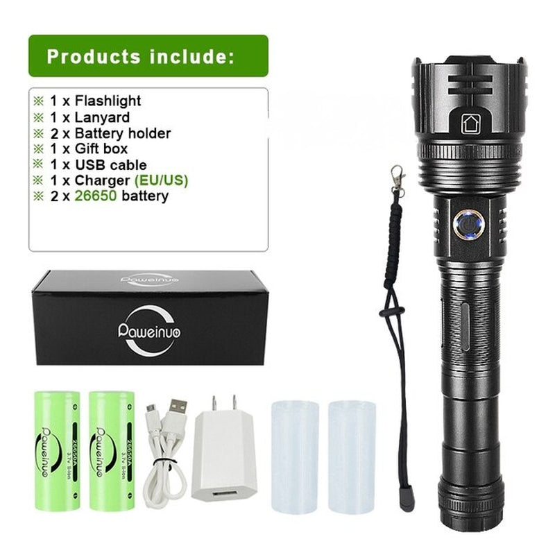 Powerbeam Pro X1 - 12000Mah LED Flashlight